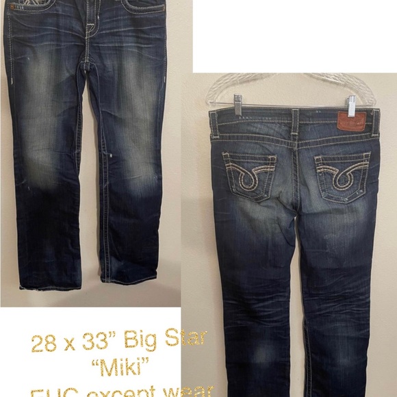 Women’s size 28 Miss Me & Big Star jeans - Picture 2 of 8
